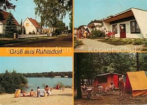 Seller image for Postkarte Carte Postale 43351862 Ruhlsdorf Bernau Dorfstrasse Jugenderholungszentrum Strand Campingplatz for sale by Versandhandel Boeger