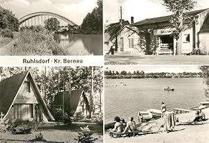 Seller image for Postkarte Carte Postale 43351867 Ruhlsdorf Bernau Kanal Eisenbahnbruecke Kaufhalle Bungalow Siedlung Kie for sale by Versandhandel Boeger