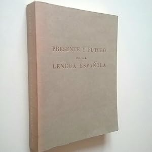 Bild des Verkufers fr Presente y futuro de la Lengua espaola, Actas de la Asamble de Filologa del I Congreso de Intitutiones Hispnicas. Vol. II zum Verkauf von MAUTALOS LIBRERA