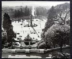 Seller image for Piazza del Popolo. Roma - George Friedman (Carpeta de los Diez) - Fotografia original (Vintage) con Certificado de autenticidad / Original photo (Vintage) with COA for sale by castlebooksbcn