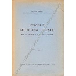 Bild des Verkufers fr Lezioni di medicina legale per gli studenti di giurisprudenza zum Verkauf von Libreria Antiquaria Giulio Cesare di Daniele Corradi