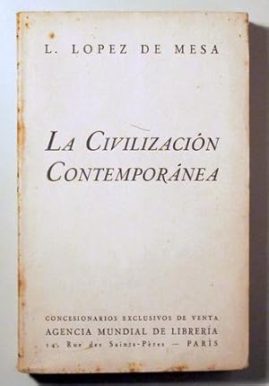 Imagen del vendedor de LA CIVILIZACIN CONTEMPORNEA - Pars 1926 a la venta por Llibres del Mirall