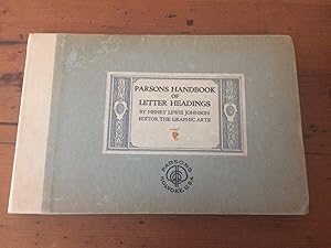 PARSONS HANDBOOK OF LETTER HEADINGS