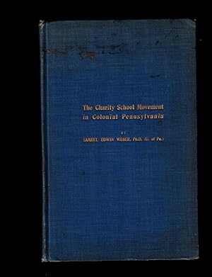 The Charity School Movement in Colonial Pennsylvania 1754-1763