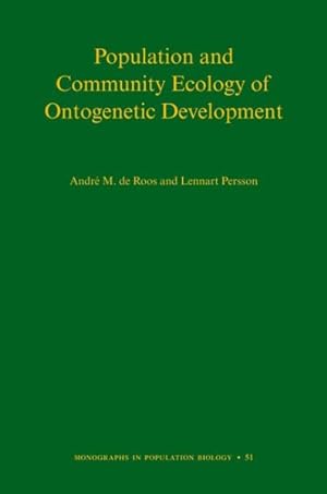 Image du vendeur pour Population and Community Ecology of Ontogenetic Development mis en vente par GreatBookPrices