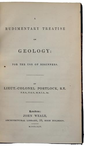 Bild des Verkufers fr A Rudimentary Treatise on Geology: For the use of Beginners zum Verkauf von J. Patrick McGahern Books Inc. (ABAC)