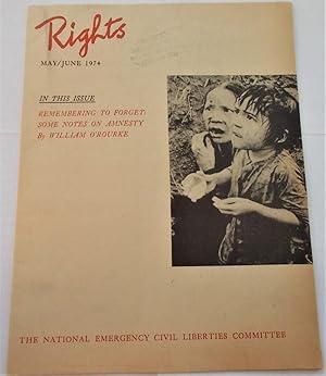 Imagen del vendedor de Rights (May-June 1974) (Magazine of the National Emergency Civil Liberties Committee) a la venta por Bloomsbury Books