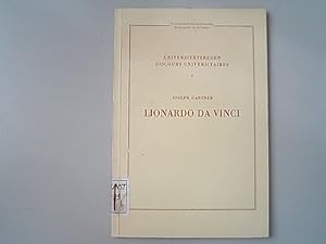 Bild des Verkufers fr Lionardo da Vinci. Universitt des Saarlandes: Universittsreden ; 1 zum Verkauf von Antiquariat Bookfarm