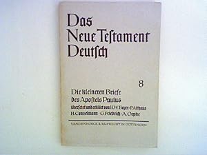 Seller image for Die kleineren Briefe des Apostels Paulus Reihe: Das Neue Testament Deutsch - Teilband 8 for sale by ANTIQUARIAT FRDEBUCH Inh.Michael Simon