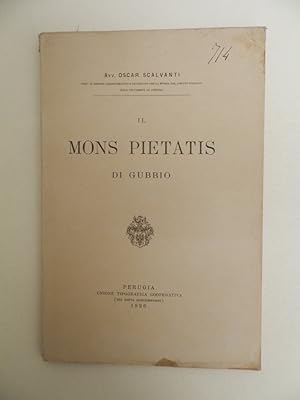 Bild des Verkufers fr Il Mons Pietatis di Gubbio zum Verkauf von Libreria Spalavera