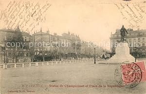 Seller image for Postkarte Carte Postale 13487030 Valence Drome Statue de Championnet Place de la Republique Valence Drom for sale by Versandhandel Boeger