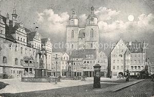 Postkarte Carte Postale 43496485 Wittenberg Lutherstadt Marktplatz Wittenberg Lutherstadt