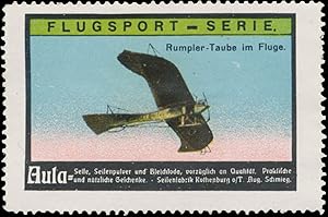 Reklamemarke Rumpler Taube im Fluge