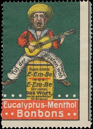 Image du vendeur pour Reklamemarke Eucalyptus - Menthol Bonbon mis en vente par Veikkos