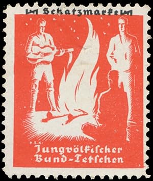 Seller image for Reklamemarke Singen am Lagerfeuer for sale by Veikkos