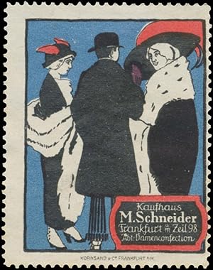 Seller image for Reklamemarke Kaufhaus M. Schneider for sale by Veikkos