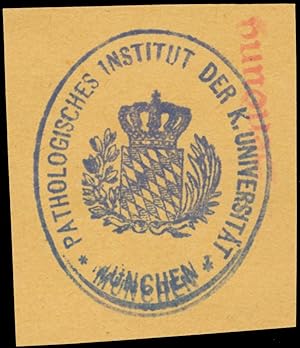 Image du vendeur pour Siegelmarke Pathologisches Institut der K. Universitt Mnchen mis en vente par Veikkos
