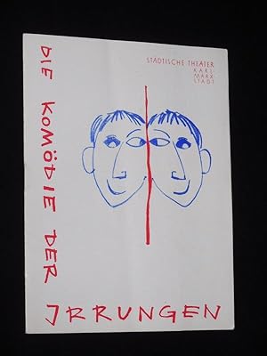 Imagen del vendedor de Programmheft Stdtische Theater Karl-Marx-Stadt 1962/ 63. DIE KOMDIE DER IRRUNGEN von Goethe. Insz.: Siegfried Menzel, Bhnenbild: Klaus Briel, techn. Ltg.: Herbert Herrmann. Mit Walter Michel, Eckhart Strehle, Horst Junghnel, Ruth Festersen, Marianne Barth, Eugen P. Herden, Harald Warmbrunn, Manfred Banach, Christl Jhrig a la venta por Fast alles Theater! Antiquariat fr die darstellenden Knste