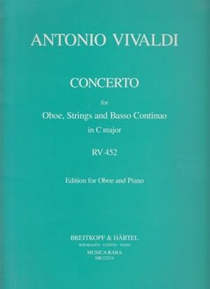 Concerto for Oboe, Strings and Basso continuo in C major, RV 452 - Oboe & Piano