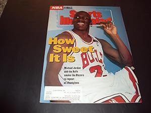 Sports Illustrated June 22 1992 Michael Jordan Bulls Smoke Blazers