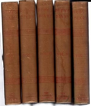 Imagen del vendedor de The Diary of Samuel Pepys with Selections from His Correspondence, and an Introduction to Each Volume: 10 Volumes in Five a la venta por Recycled Books & Music