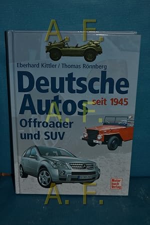 Image du vendeur pour Deutsche Autos seit 1945 mis en vente par Antiquarische Fundgrube e.U.