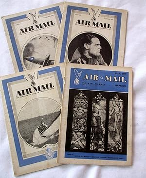 Air Mail. 1947. The Journal of the Royal Air Forces Association, 4 RAFA Magazines, July, Aug, Oct...