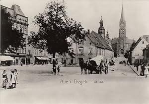 AK Aue i. Erzgeb. Markt. Reprint,