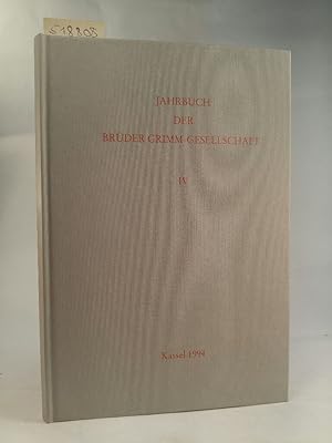 Seller image for Jahrbuch der Brder-Grimm-Gesellschaft IV for sale by ANTIQUARIAT Franke BRUDDENBOOKS