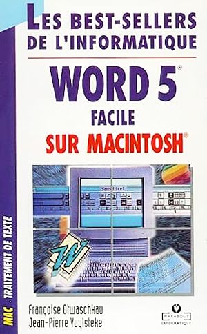 Image du vendeur pour Word 5 facile sur Macintosh (Marabout service) mis en vente par Livreavous