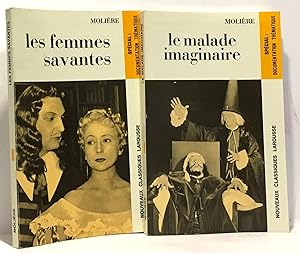 Les femmes savantes + Le malade imaginaire - documentation thématique --- 2 livres