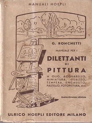 Image du vendeur pour Manuale per I dilettanti di pittura. mis en vente par Miliardi di Parole