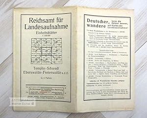 Reichsamt für Landesaufnahme - Einheitsblätter - Einheitsblatt Nr 52 - Templin Schwedt Eberswalde...