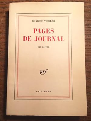 Pages de journal 1922-1966