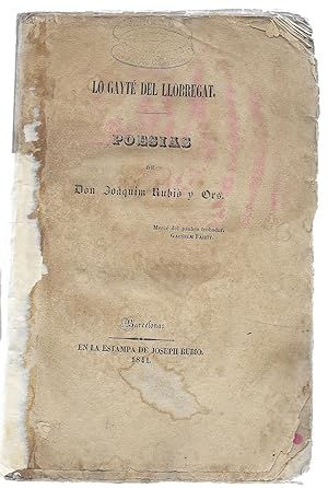Lo Gayté del Llobregat. Poesias 1841