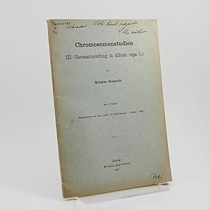 "Chromosomenstudien III. Chromatinreifung in Allium cepa. Mit 4 Tafeln." Offprint from The Archiv...