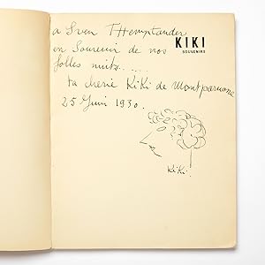 Kiki Souvenirs - Signed and Inscribed with Self-Portrait Drawing
