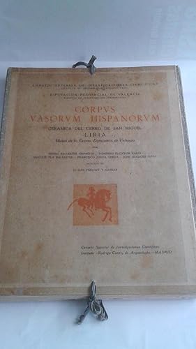 Imagen del vendedor de Cermica del Cerro de San Miguel. Lria, Museo de la Excma. Diputacin de Valencia. a la venta por Librera El Crabo