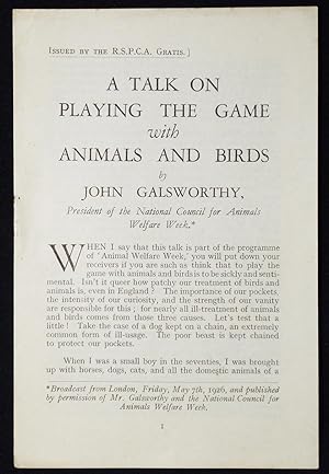 A Talk on Playing the Game with Animals and Birds