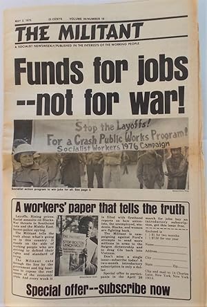 Seller image for The Militant (May 2, 1975): A Socialist Newsweekly Published in the Interests of the Working People (Newspaper) for sale by Bloomsbury Books