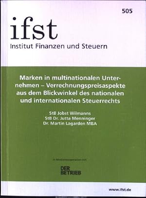 Immagine del venditore per Marken in multinationalen Unternehmen - Verrechnungspreisaspekte aus dem Blickwinkel des nationalen und internationalen Steuerrechts. IFSt-Schrift ; 505 venduto da books4less (Versandantiquariat Petra Gros GmbH & Co. KG)