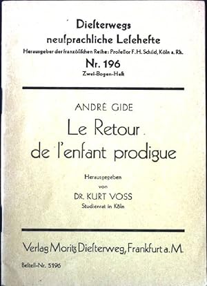 Seller image for Le Retour de l'enfant prodigue Diesterwegs neusprachliche Lesehefte, Nr.196 for sale by books4less (Versandantiquariat Petra Gros GmbH & Co. KG)