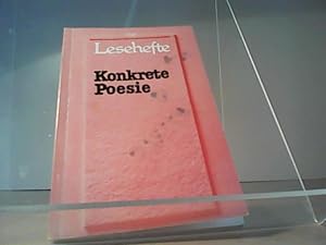Seller image for Konkrete Poesie. - Lesehefte for sale by Eichhorn GmbH
