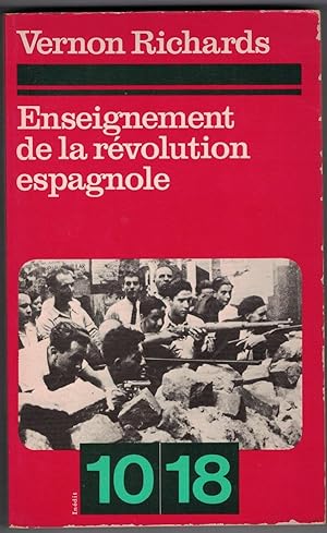 Enseignement de la révolution espagnole (1936-1939).