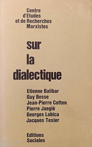 Seller image for Sur la dialectique for sale by Llibres Capra