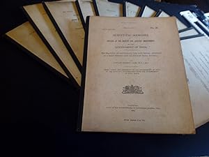 12 X Scientific Memoirs by Officers of the Medical Sanitary Department 1905 - 07