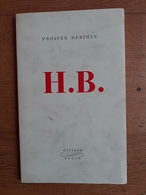 Seller image for H. B. for sale by Librairie Sainte-Marie