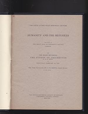 Seller image for Humanity and the Refugees for sale by Meir Turner