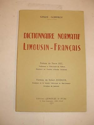 DICTIONNAIRE NORMATIF LIMOUSIN - FRANCAIS
