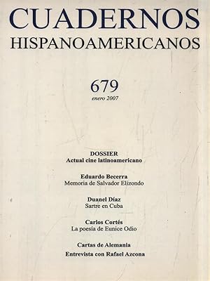 Bild des Verkufers fr Cuadernos Hispanoamericanos 679 Enero 2007 zum Verkauf von Librodifaccia